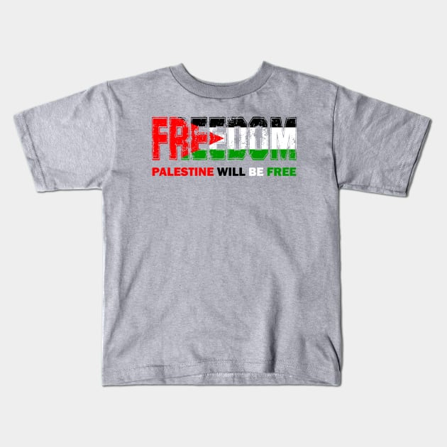 FREEDOM Kids T-Shirt by anwara